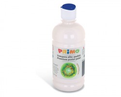 Primo 201TL500100 Colore a tempera bianco in bottiglia 500ml - 1pz