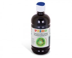 Primo 201TL500800 Colore a tempera nero in bottiglia 500ml - 1pz