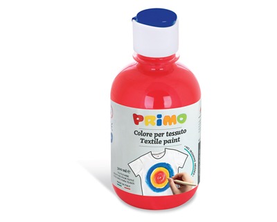 Primo 411TX300300 Colore acrilico rosso vermiglione per tessuto in  bottiglia con tappo dosatore 300ml - 1pz - OFBA srl