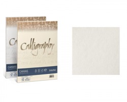 Favini A690214 Calligraphy Canvas A4 100gr/mq 50 cartoncini - bianco 01