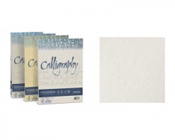 Favini A690084 Calligraphy pergamena - 50 cartoncini f.to A4 190gr - bianco 01