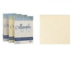 Favini A69Q084 Calligraphy pergamena - 50 cartoncini f.to A4 190gr - naturale 06