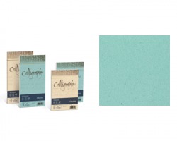 Favini A69G664 Calligraphy remake - Rismetta carta f.to A4 50ff - acqua marina