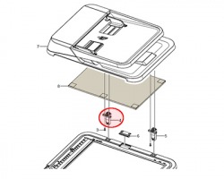 Samsung JC9703191A Hinge ADF left originale