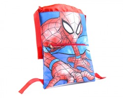 Spiderman Sacca/ Zaino bambino, con tasca esterna a 1 zip, misure 27x33cm