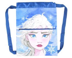 Disney Frozen 2 Sacca/ Zaino bambina, con tasca esterna a 1 zip, misure 27x33cm