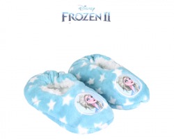 Disney Frozen 2 Pantofola da bambina in pile con morbida pelliccetta, suola antiscivolo gommata, taglia unica 28/ 33