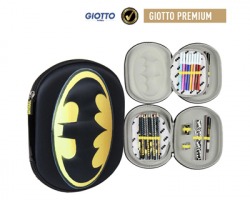 Batman Astuccio triplo 3D a una zip assortito di pennarelli Giotto premium