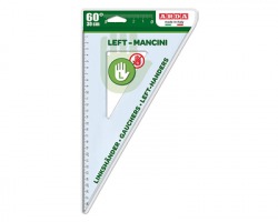 Arda 28830MAN Mancini - Left - Squadra in plastica per mancini da 60° 30cm - 1pz