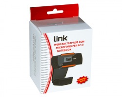 Link Webcam USB 2.0 720p con microfono - colore nero