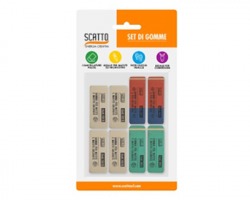 Scatto 041 Set di 8 gomme naturali assortite