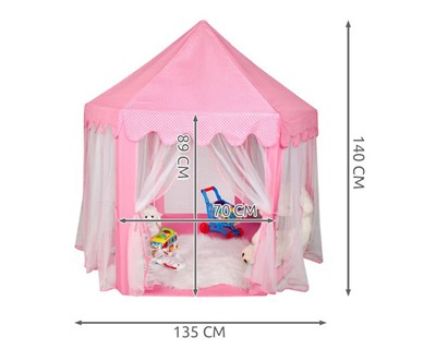 COSTWAY Tenda Casetta per Bambini con Tetto Stellato Luminoso nel Buio