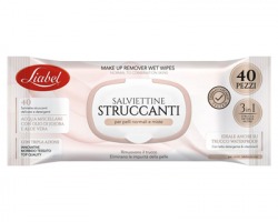 Liabel Salviettine struccanti 3 in 1, strucca deterge e nutre la pelle, con latte detergente e Vitamina E, conf. 40pz