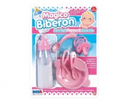 Gioco Kit magico biberon con set pappa e ciuccio, da 3+ anni