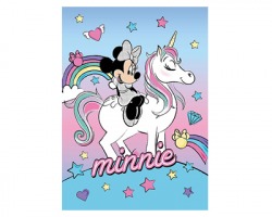 Disney Minnie Unicorno Coperta plaid in pile misura 100x150cm