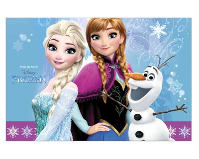 Disney Frozen Tovaglia in plastica, misura 180x120cm - OFBA srl