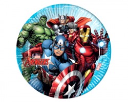 Avengers Piatti in carta Ø 23cm - conf. 8pz