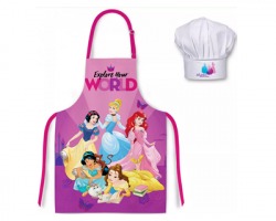 Disney Principesse Set Regalo grembiule + cappello da chef, consigliato per 3/ 8 anni