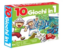 Gioco da tavola giochi 10 in 1, misura 29x26 cm