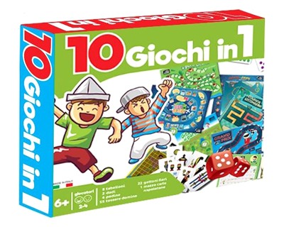 Gioco da tavola giochi 10 in 1, misura 29x26 cm - OFBA srl