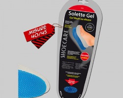 Solette in gel per uomo, numero universale ritagliabile da 36 al 45