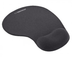 Esperanza EEA137K Mouse pad in gel, misura 23x19x20cm, colore nero