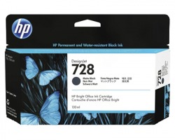 HP 3WX25A Cartuccia inkjet nero opaco originale (728)