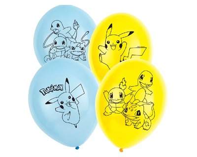 Pokemon Palloncini assortiti, conf. da 6pz - OFBA srl