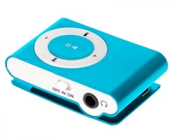 Quer Multimedia player MP3 con 1 slot microSD, colore azzurro