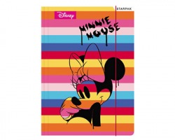 Disney Minnie Cartellina a 3 lembi con elastico A4 - 1pz