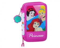 Disney Principesse Astuccio 2 zip fornito 28pz - 1pz