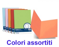 Favini A50X664 Folder simplex cartellina Luce-Acqua 200gr 50pz - colori assortiti forti