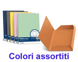 Favini A50X434 Folder 3 lembi cartellina linea Luce-Acqua 200gr 25pz - colori assortiti forti