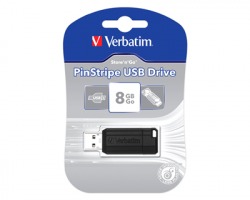 Verbatim 49062 Store 'n' Go PinStripe pendrive USB 2.0 8GB colore nero