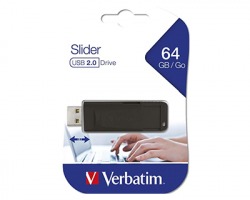 Verbatim 98698 Store 'n' Go Slider pendrive USB 2.0 64GB colore nero