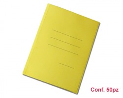 Blasetti 622 Zaffiro - Cartellina gialla formato 25 x 33.5cm a 3 lembi con stampa rigatura esterna - conf. 50pz