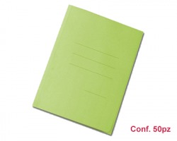 Blasetti 626 Zaffiro cartelline formato 25 x 33cm a 3 lembi verde, con stampa rigatura esterna - conf. 50pz