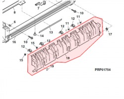 Sharp PGIDM0115QSZZ Fusing rear lower guide originale