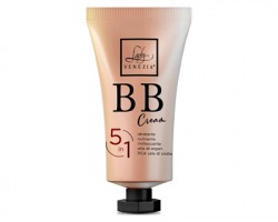 Lady Venezia BB Cream 5in1, idratante, nutriente, rinfrescante,olio di argan e PCA sale di sodio, col. 01, Made in Italy