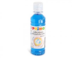 Primo 3309CC240501 Colla ad acqua colorata trasparente 240ml per slime, colore blu