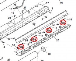 Sharp PTME0020GCZ1 Separator pawl compatibile