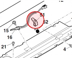 Sharp PTME0014QSZZ Lower fuser picker finger compatibile