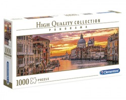 Clementoni 39426 HQ Collection Panorama - Puzzle Venezia Canal Grande, 1000pz