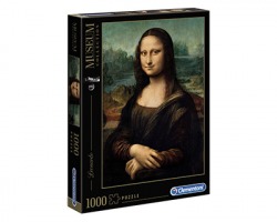 Clementoni 31413 Museum Collection - Puzzle Leonardo "Gioconda", 1000pz