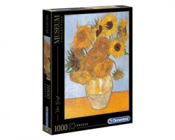 Clementoni 31438 Museum Collection - Puzzle Van Gogh "Girasoli", 1000pz