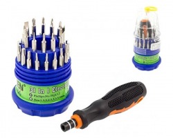 Set di cacciaviti Torx, 1pz cacciavite + 31pz punte diverse