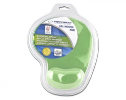 Esperanza EEA137G Mouse pad in gel, colore verde