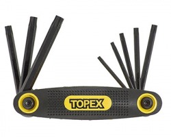 Topex 35D959 Set di chiavi torx T9-T40, 8 pezzi