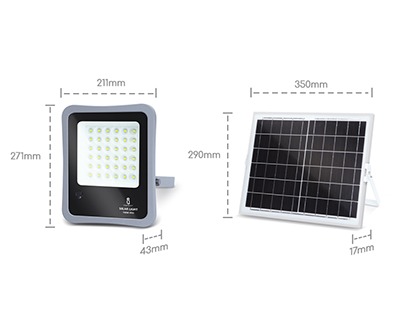 Aigostar Lampada LED flood light da esterno 200W 6500K con pannello solare  monocristallino, durata max 12h - OFBA srl