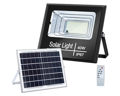 Aigostar Lampada LED flood light da esterno 40W 6500K con pannello solare  policristallino, durata max 12h - OFBA srl